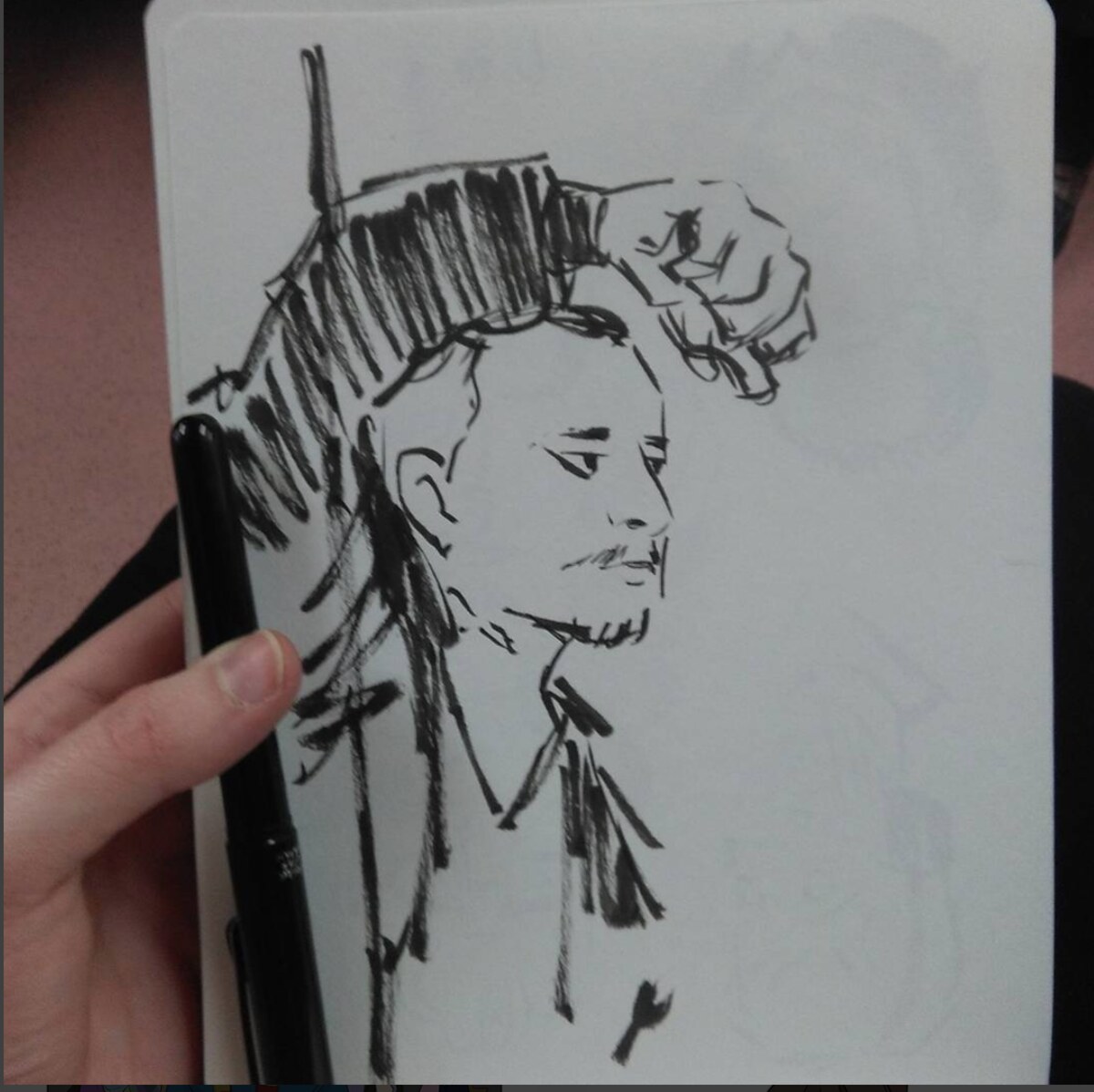 Ink portrait