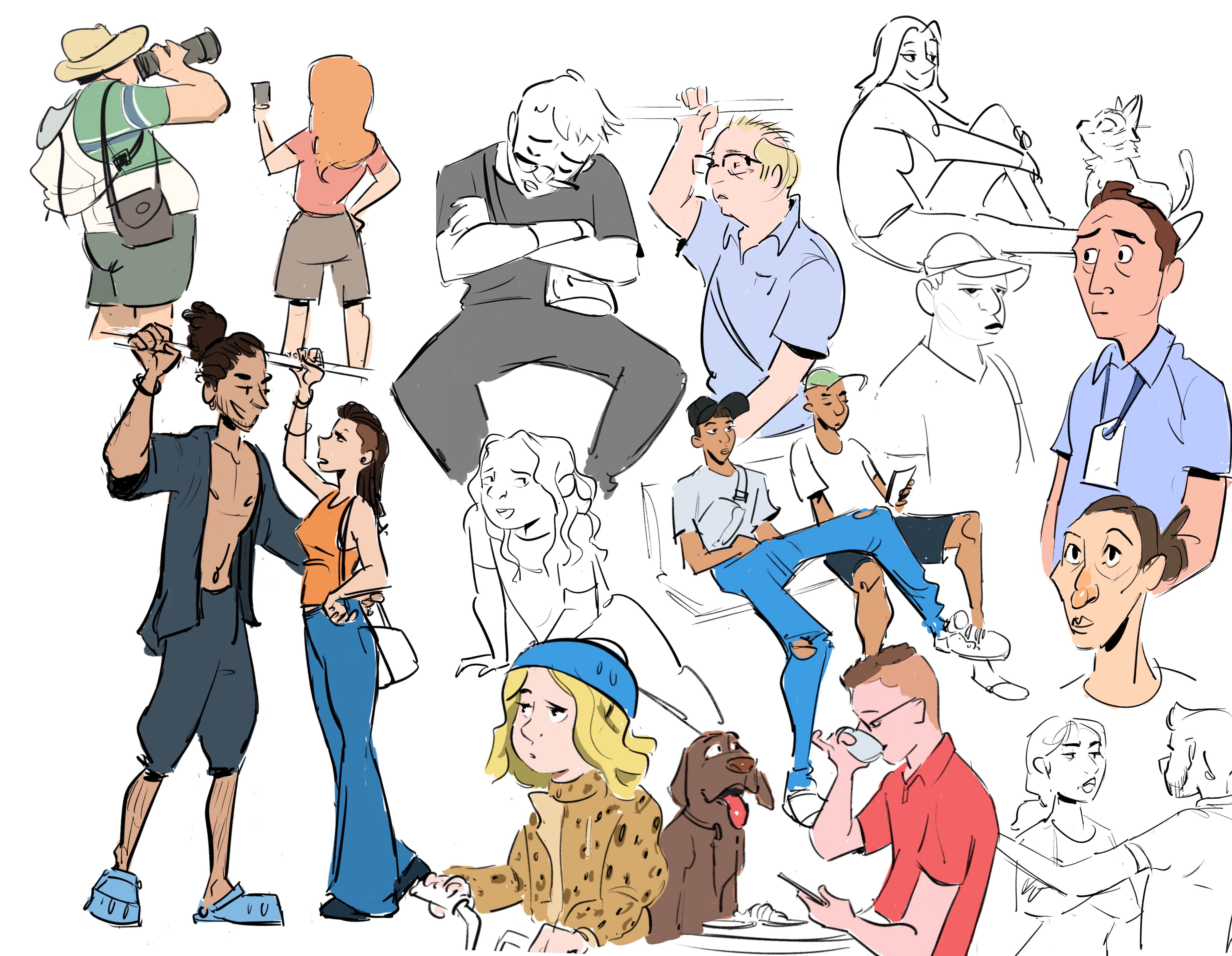 Street sketches — character studies