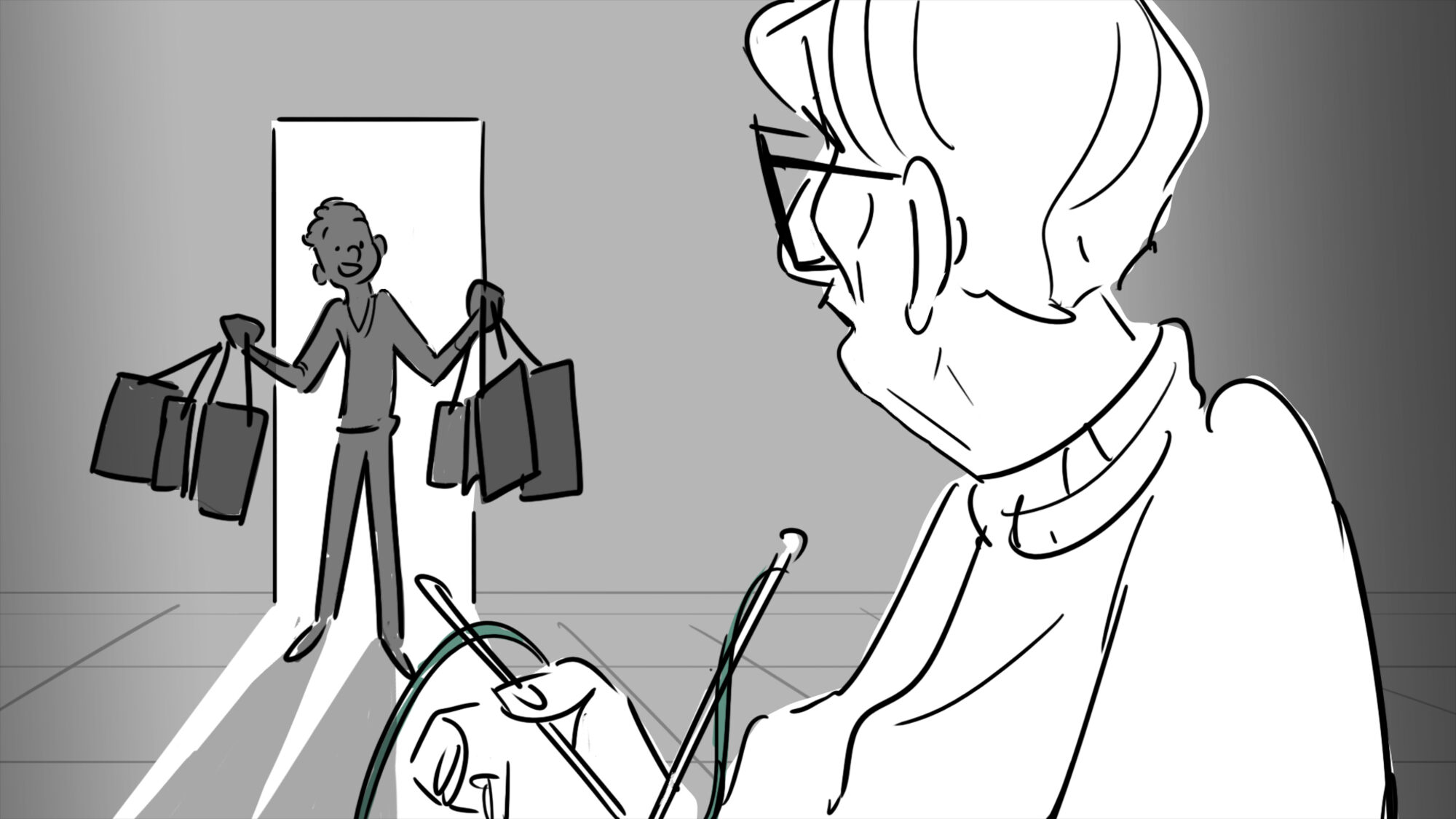 Grandma gets fired — panel 9