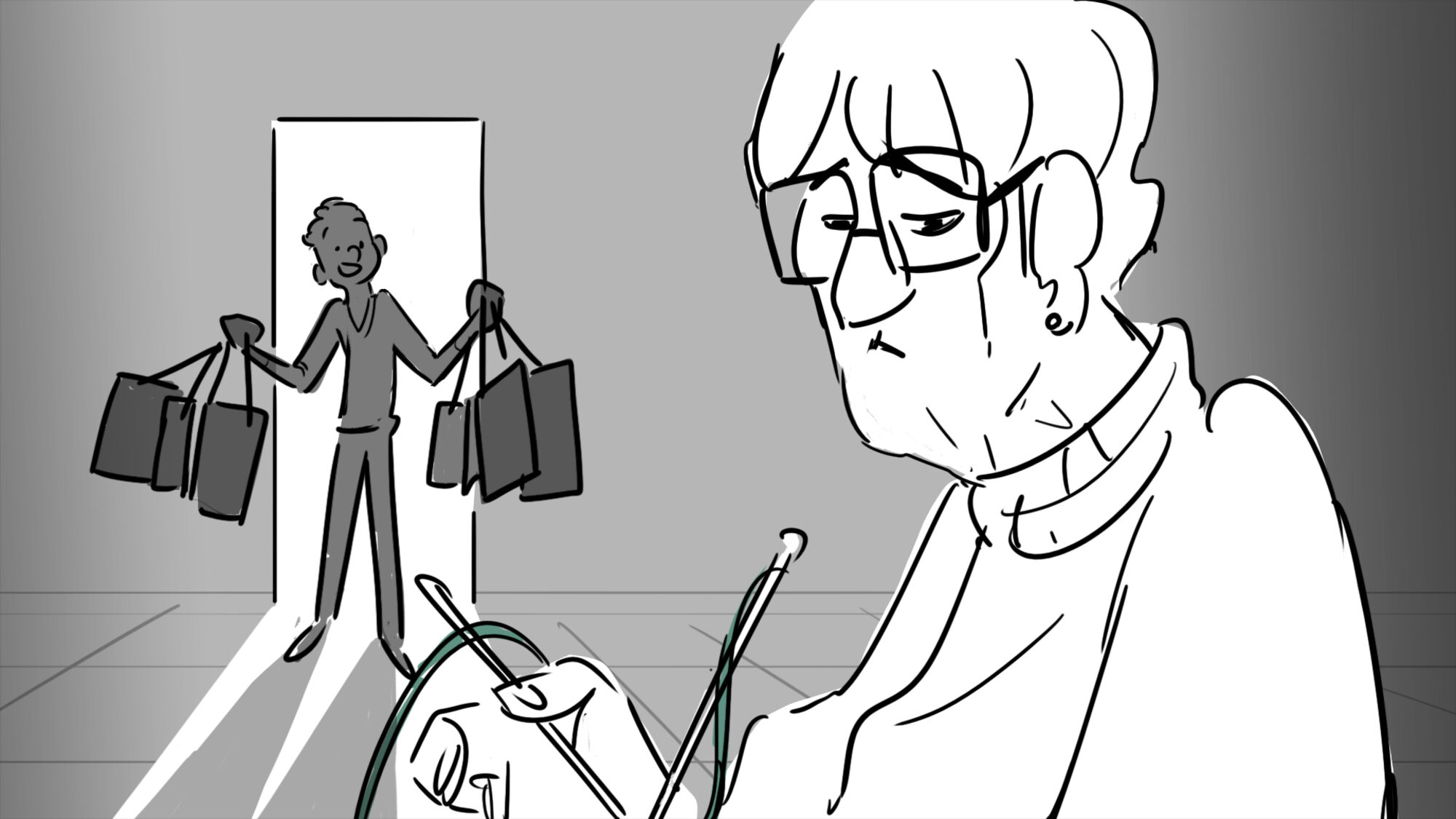 Grandma gets fired — panel 10